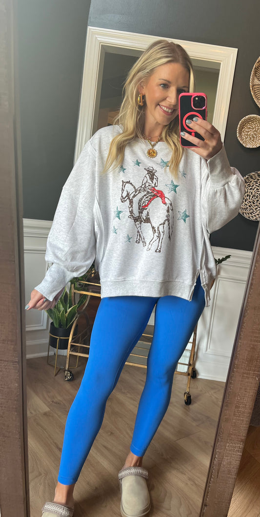 Western Haze Graphic Sweatshirt