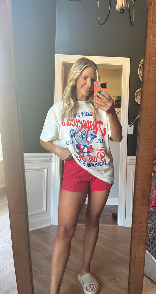 Active Girl Shorts / Red