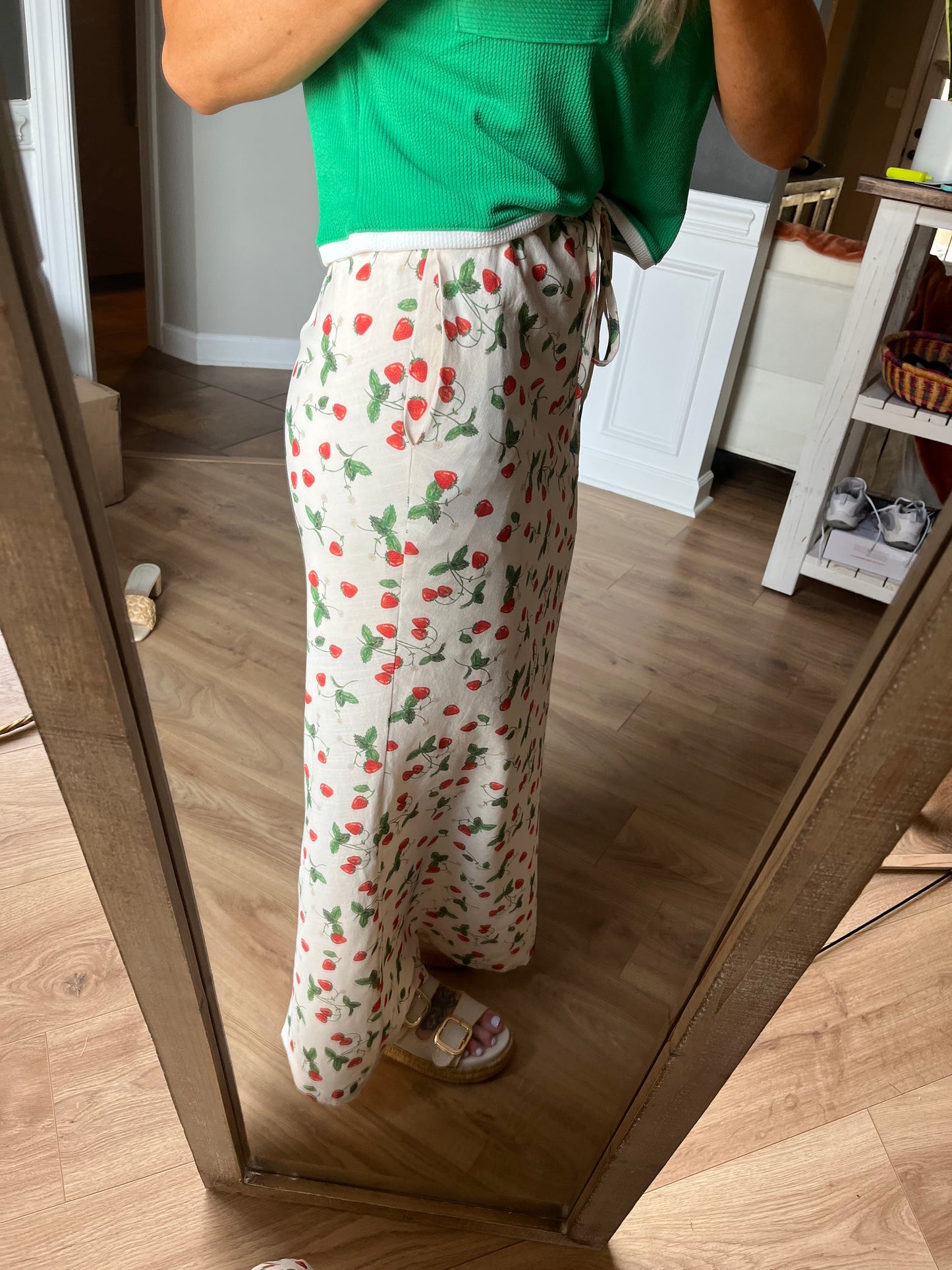 Berry A Line Skirt /lined cream