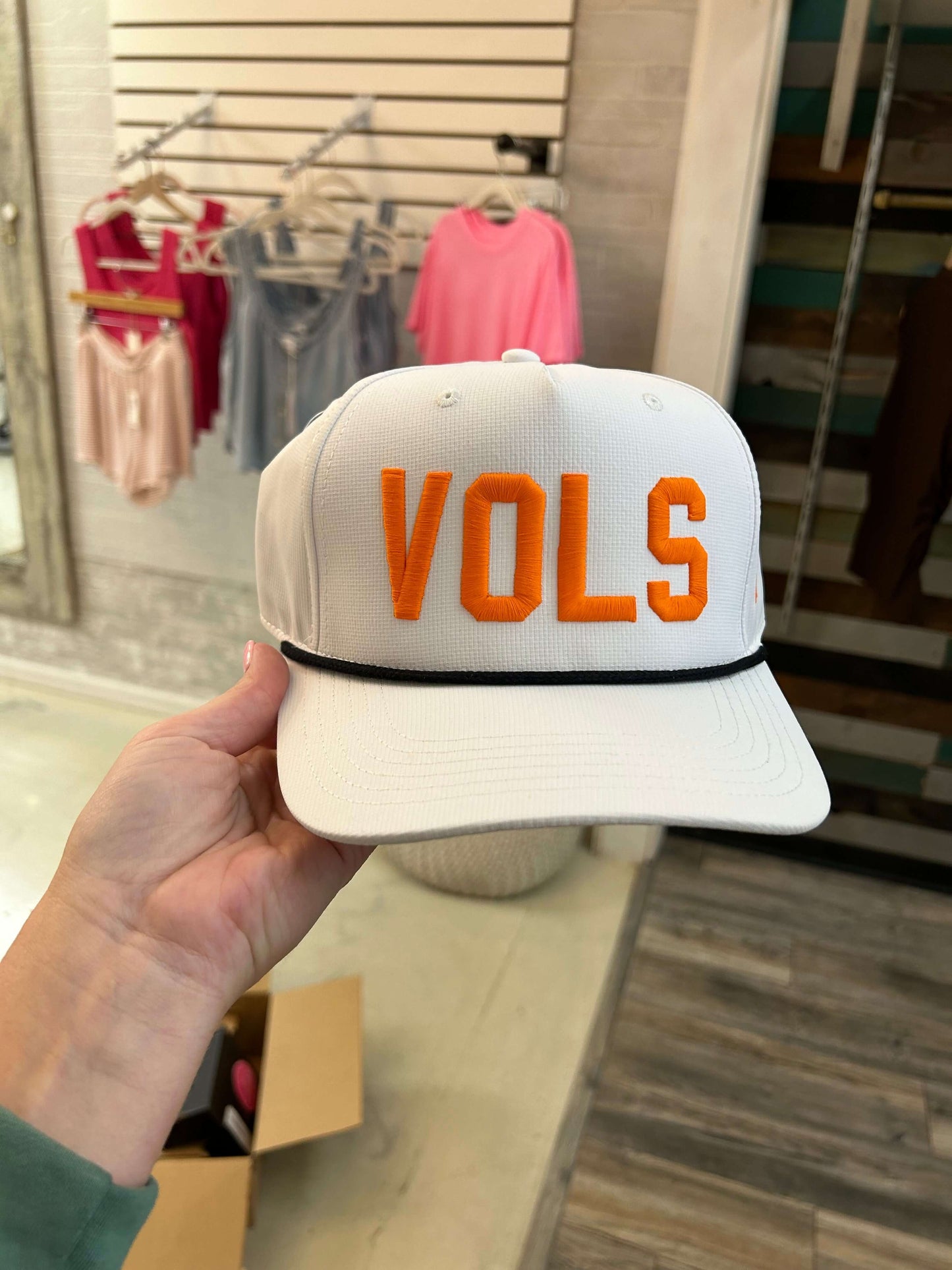 White & Orange Rope Hat VOLS