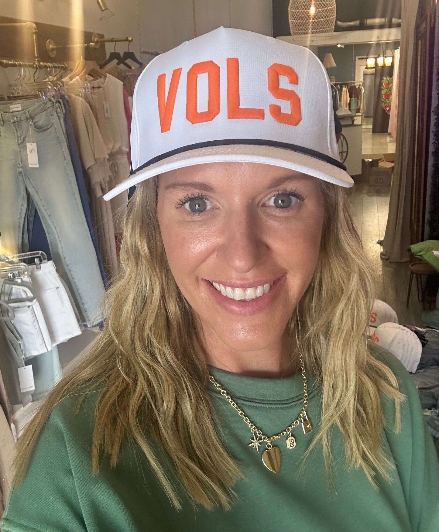 White & Orange Rope Hat VOLS