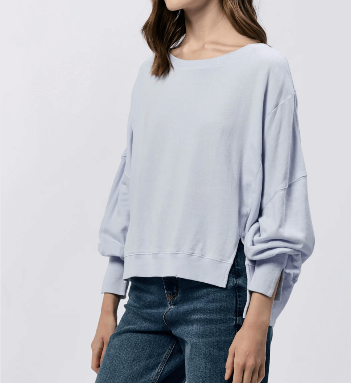 Oversized skyway Trenton crewneck pullover sweater, perfect for stylish and comfortable casual wear.