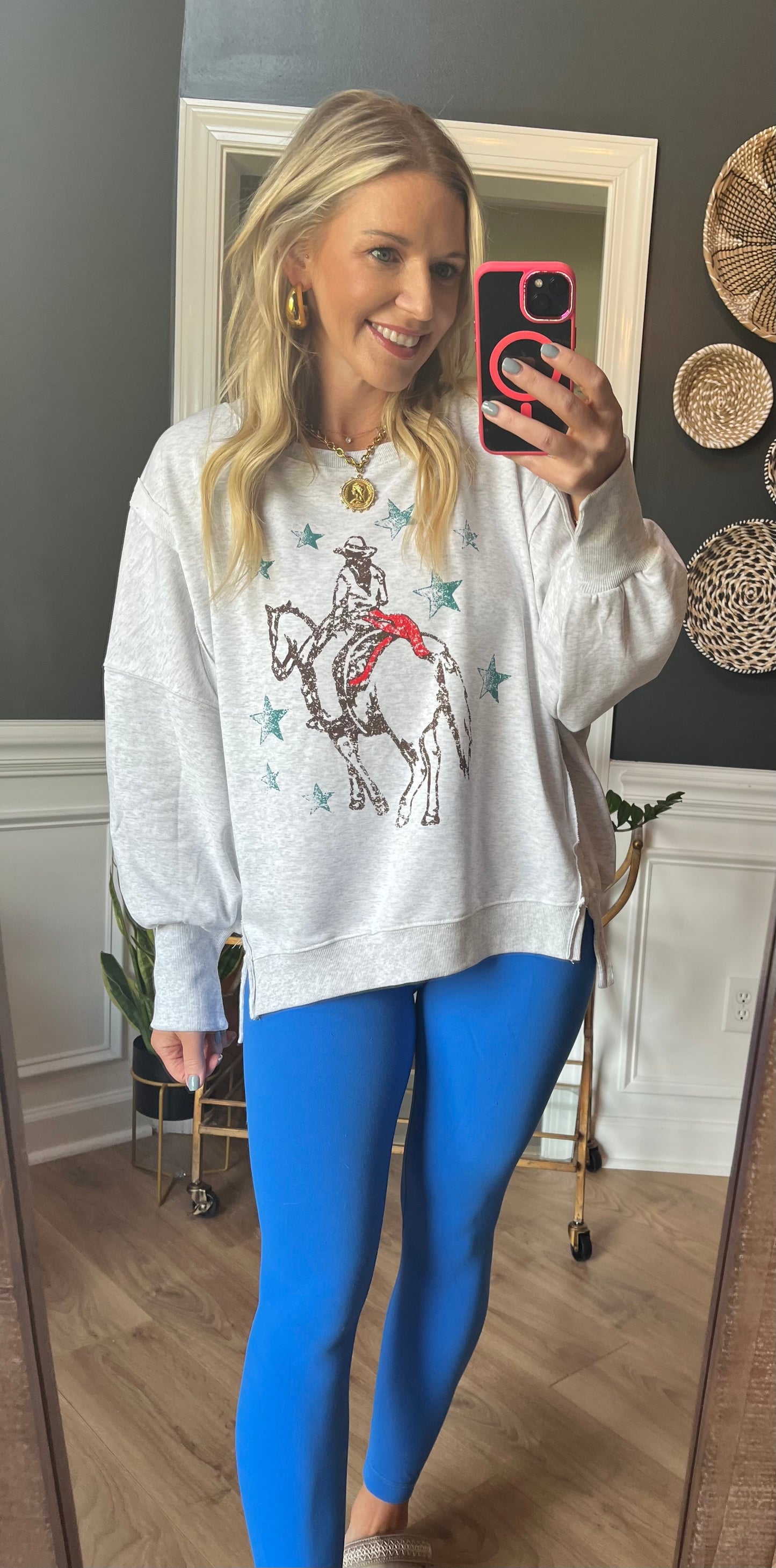 Western Haze Graphic Sweatshirt