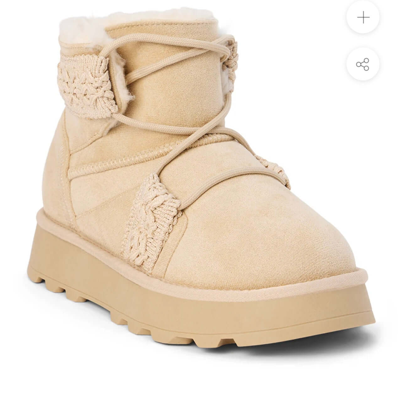 Matisse Matterhorn Lace Up Ankle Boots / natural