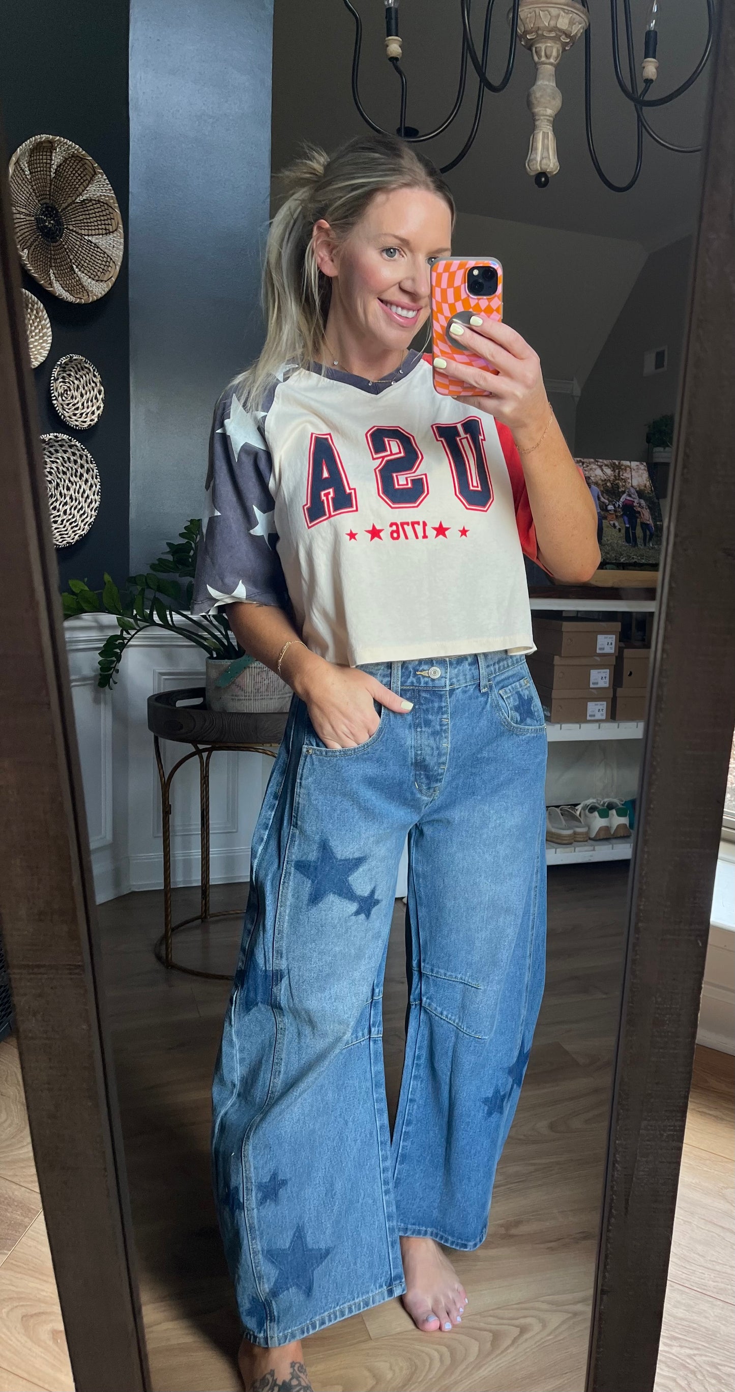 Star Barrel Jeans