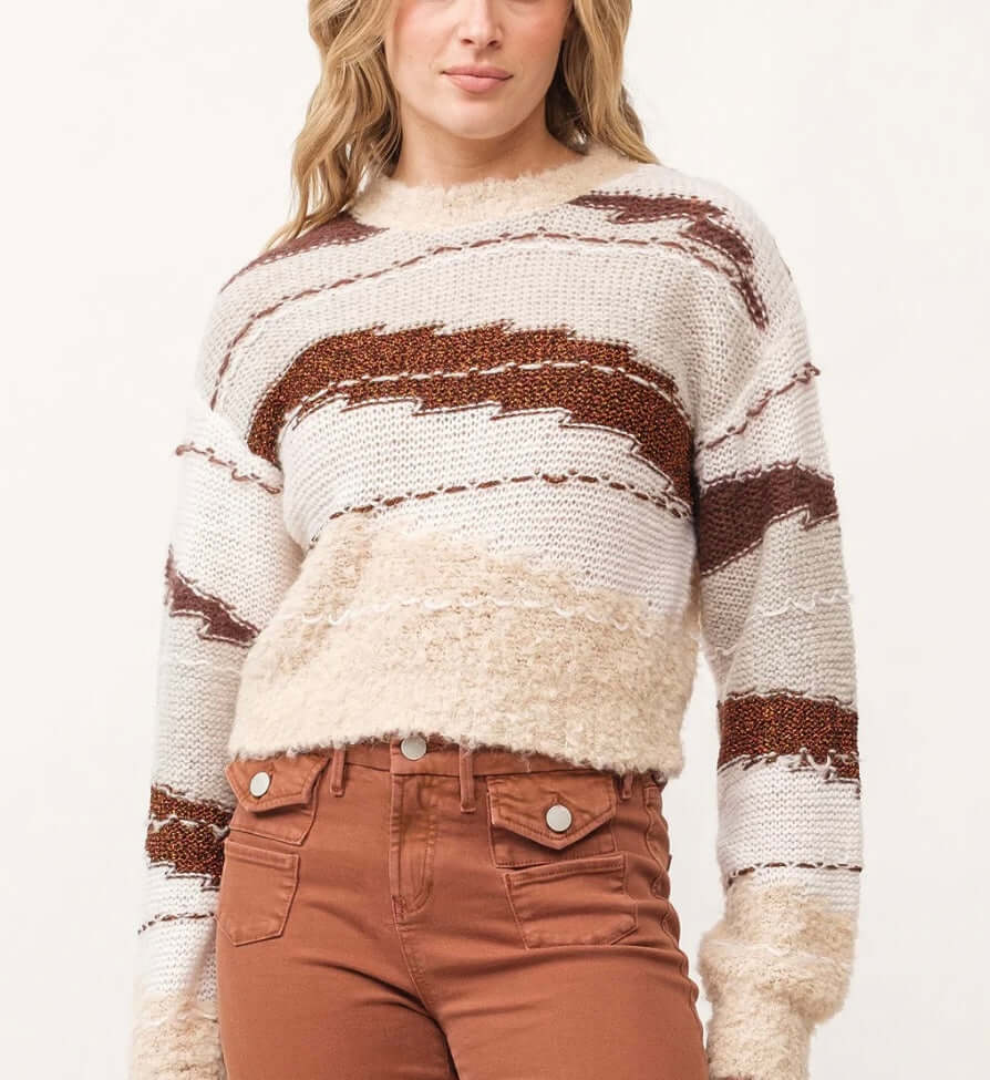 Dear John Gabriela Long sleeve Sweater /Toasted Gingerbread