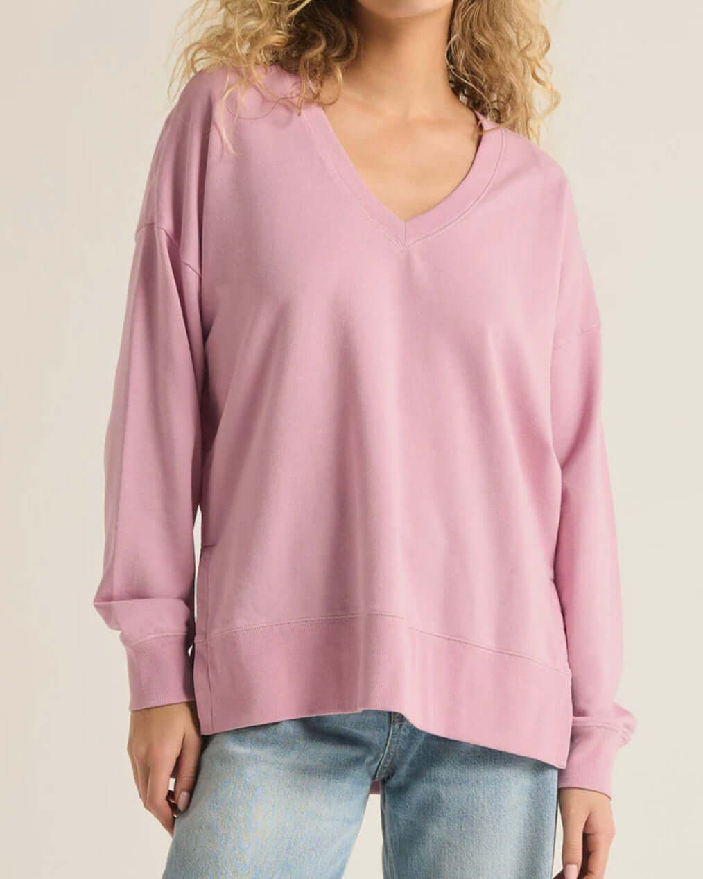 Z Supply V Neck Modern Weekender/ Sunset Mauve