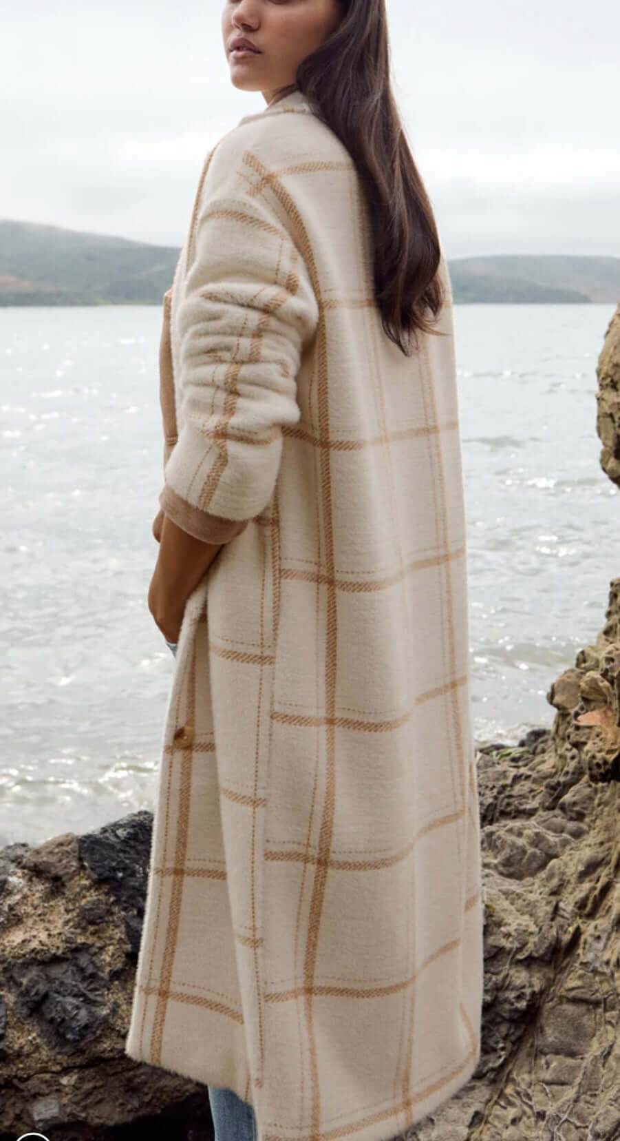 Z Supply Mason Windowpane Knit Coat