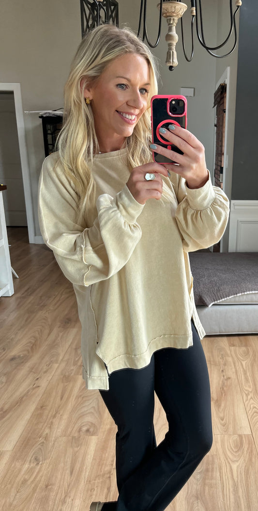 Brown Sugar Crewneck Pullover