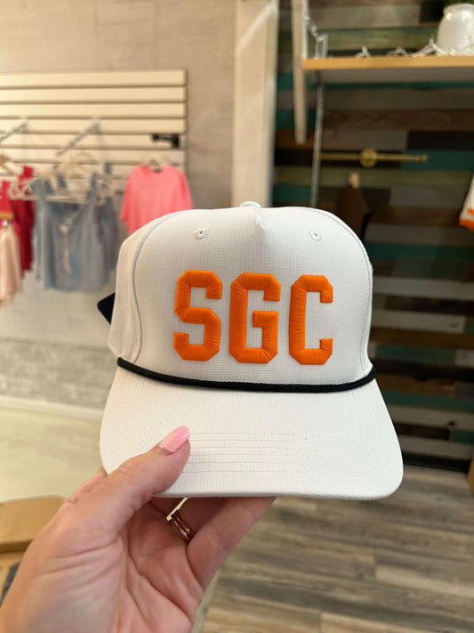 White & Orange Rope Hat SGC
