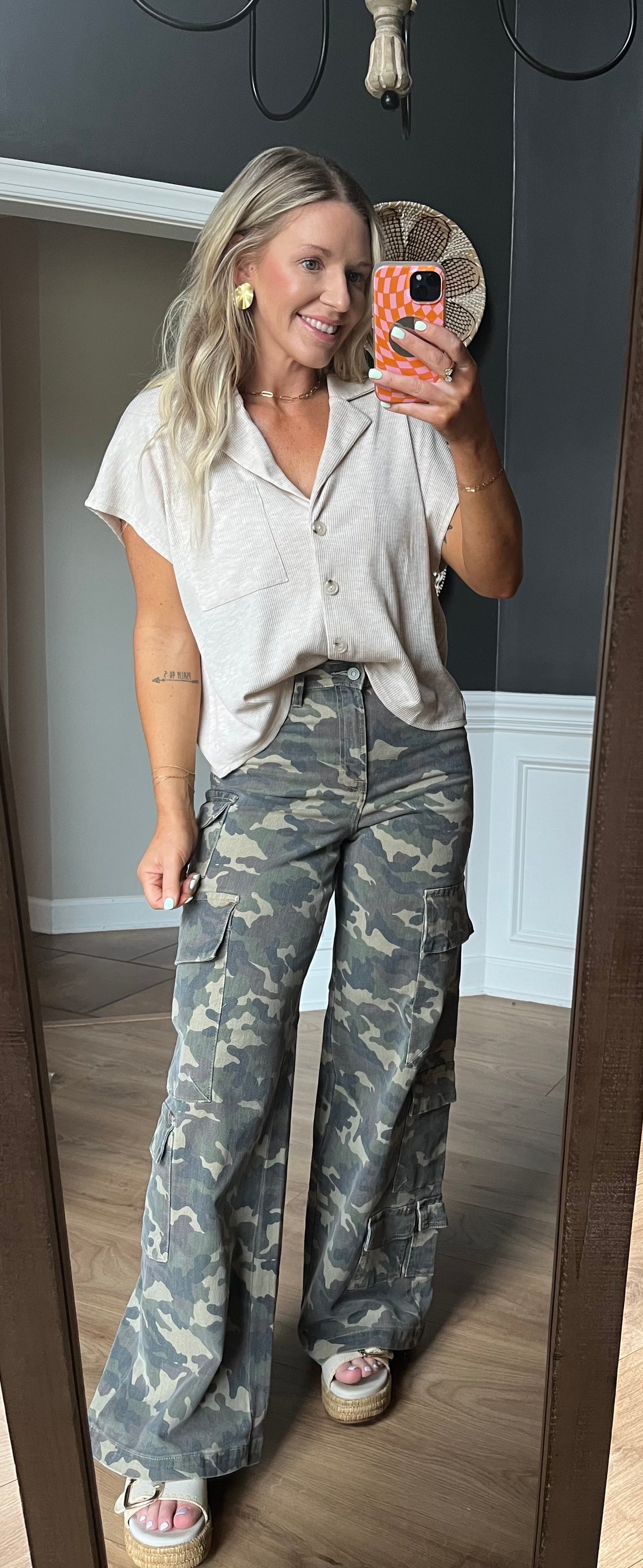 HIDDEN Camo Wideleg Jeans