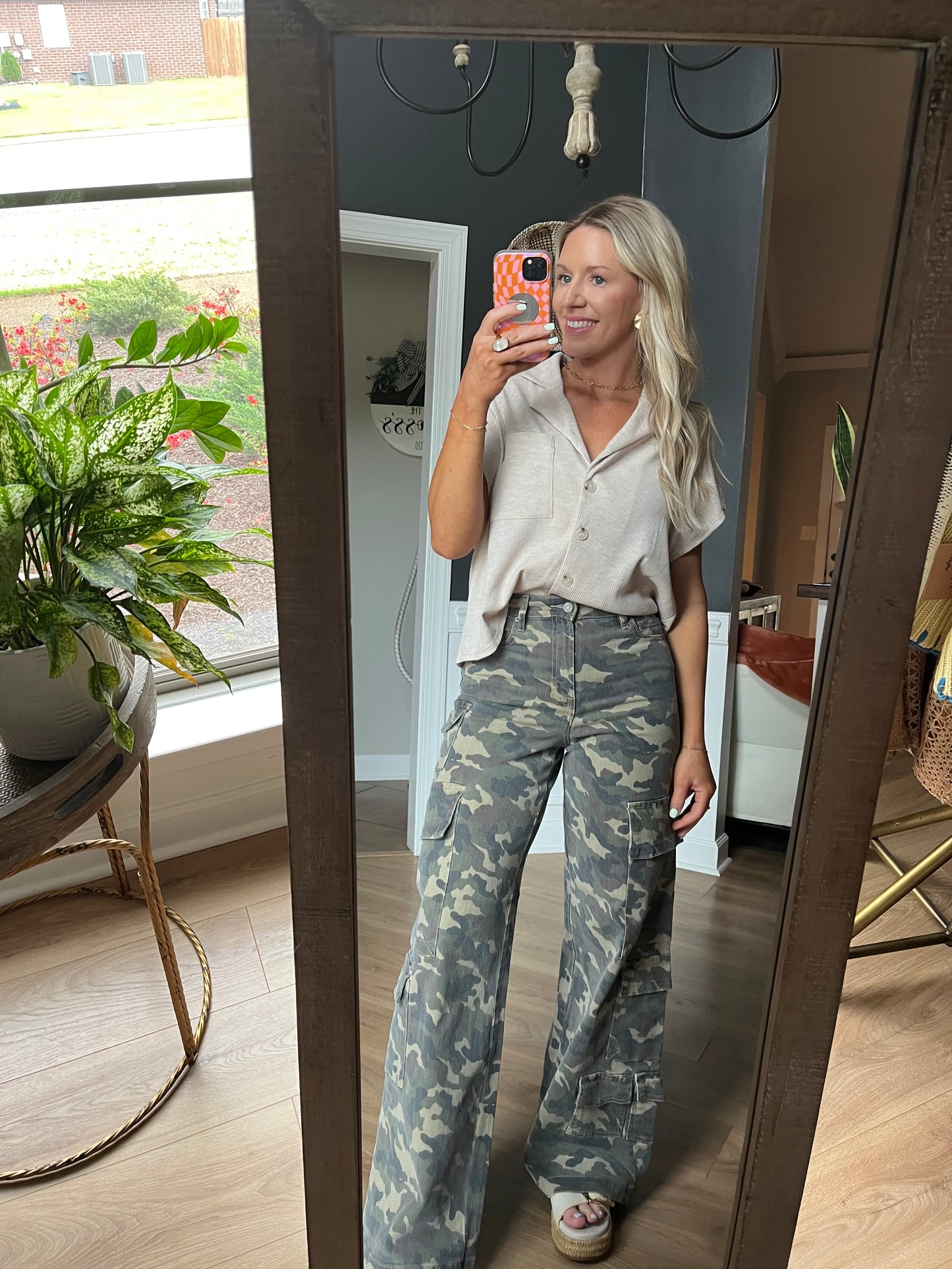 HIDDEN Camo Wideleg Jeans