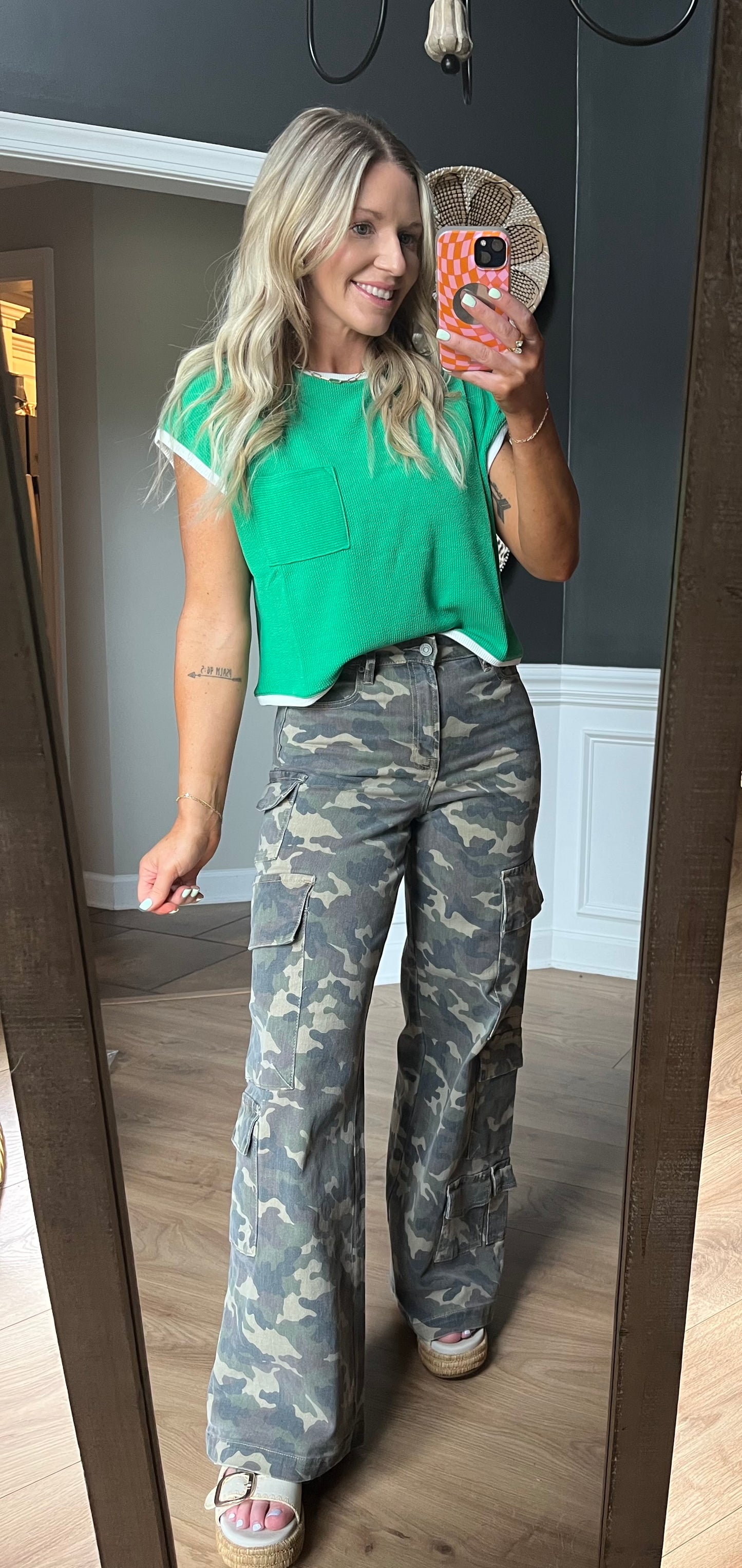 HIDDEN Camo Wideleg Jeans