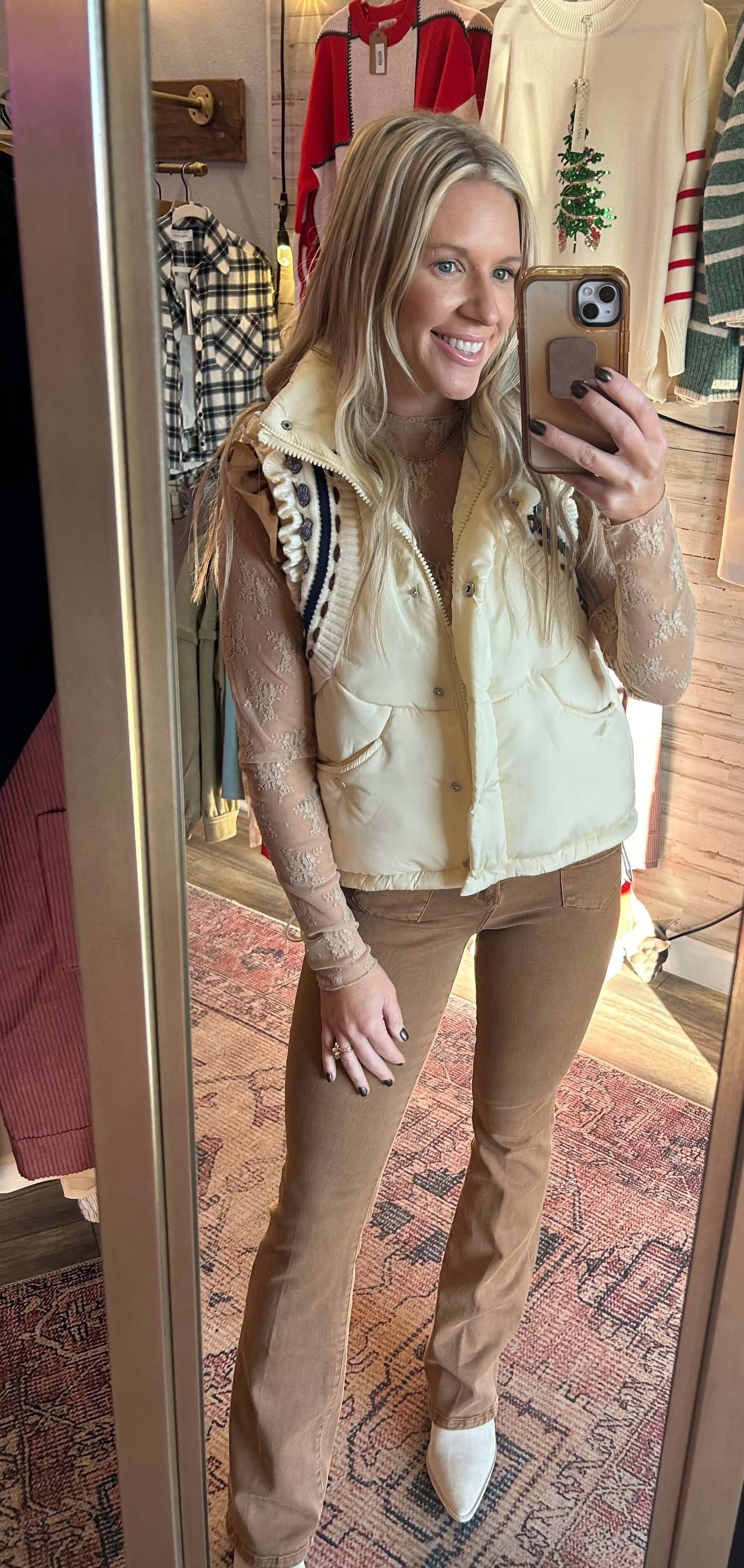 Harper Puff Vest/ Ivory