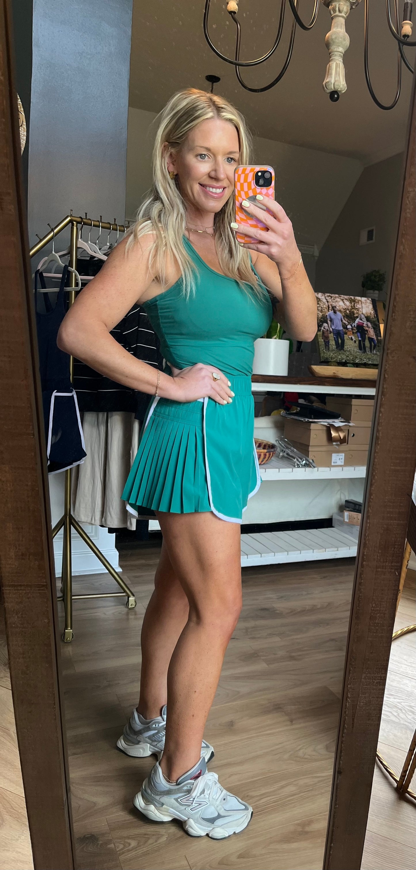 Pleated Kelly Green Runsie