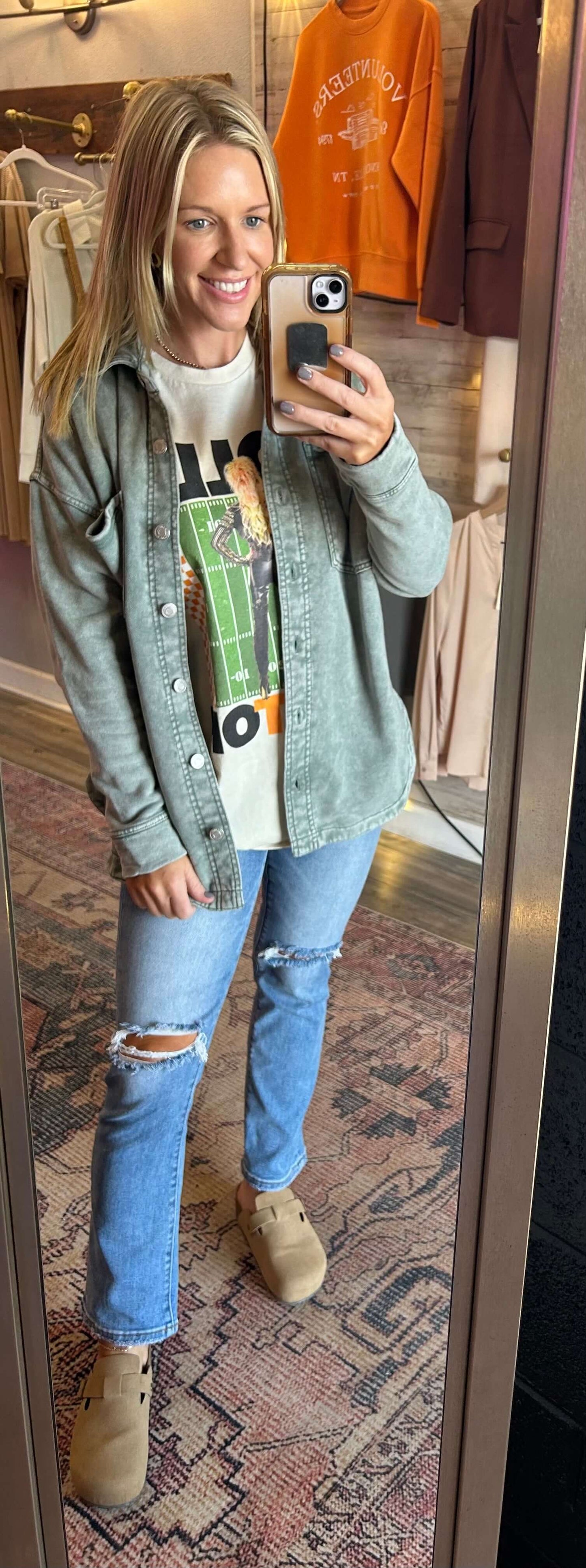 Z Supply All Day Knit Jacket - Palm Green