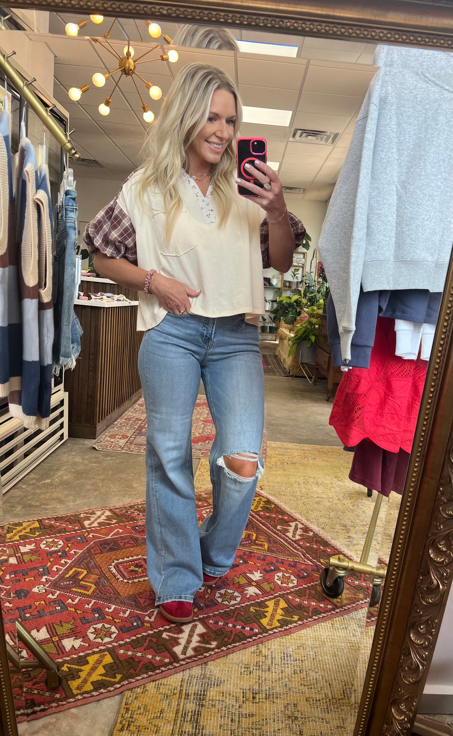 RISEN Highrise Wideleg Jeans