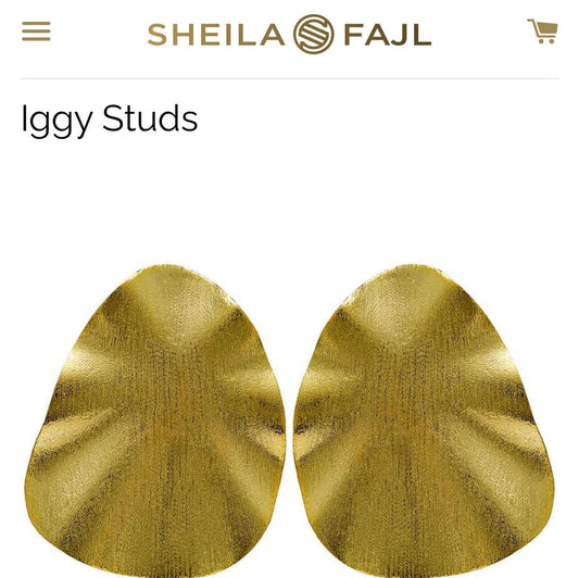 Sheila Fajl IGGY Studs gold
